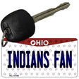 Indians Fan Ohio State License Plate Tag Key Chain KC-10788