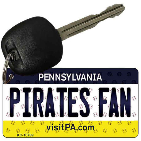 Pirates Fan Pennsylvania State License Plate Tag Key Chain KC-10789