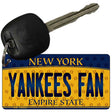 Yankees Fan New York State License Plate Tag Key Chain KC-10803