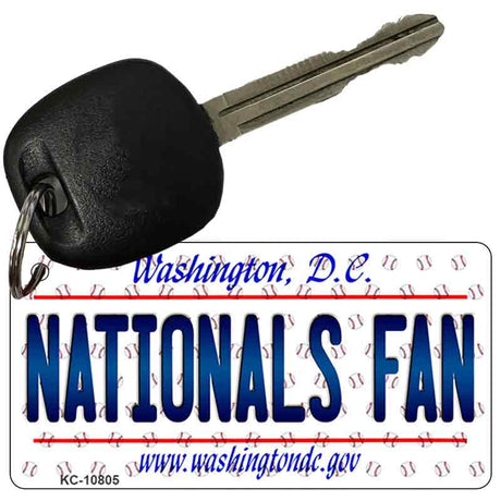 Nationals Fan Washington DC State License Plate Tag Key Chain KC-10805