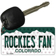 Rockies Fan Colorado State License Plate Novelty Metal Key Chain KC-10806