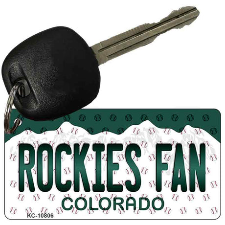 Rockies Fan Colorado State License Plate Novelty Metal Key Chain KC-10806