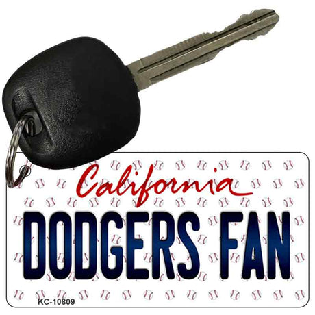 Dodgers Fan California State License Plate Tag Key Chain KC-10809