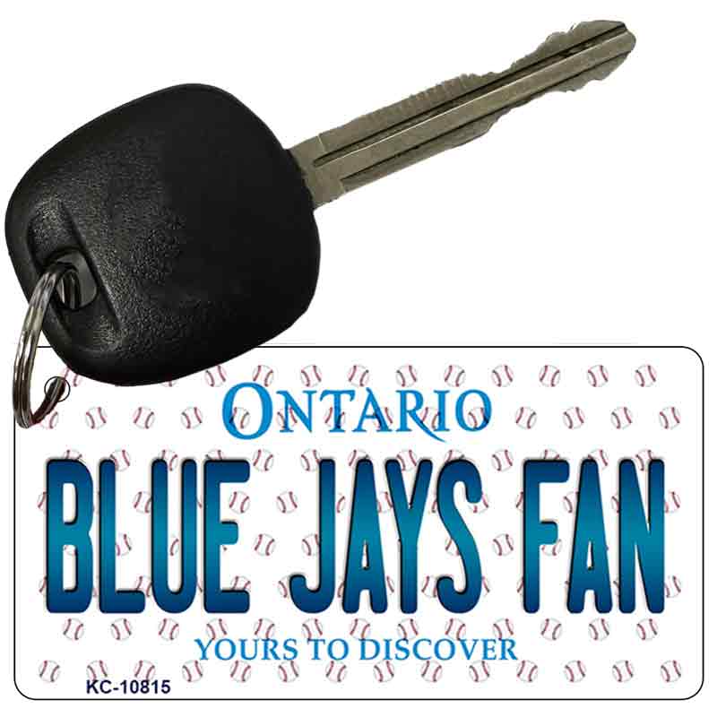 Blue Jays Fan Ontario State License Plate Tag Key Chain KC-10815