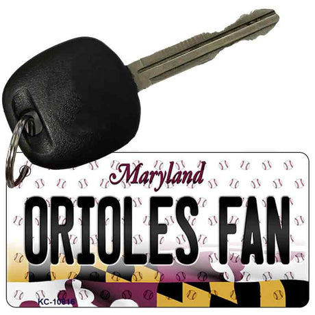 Orioles Fan Maryland State License Plate Tag Key Chain KC-10816