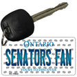 Senators Fan Ontario State License Plate Tag Key Chain KC-10822