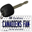 Canadiens Fan Quebec State License Plate Tag Key Chain KC-10823