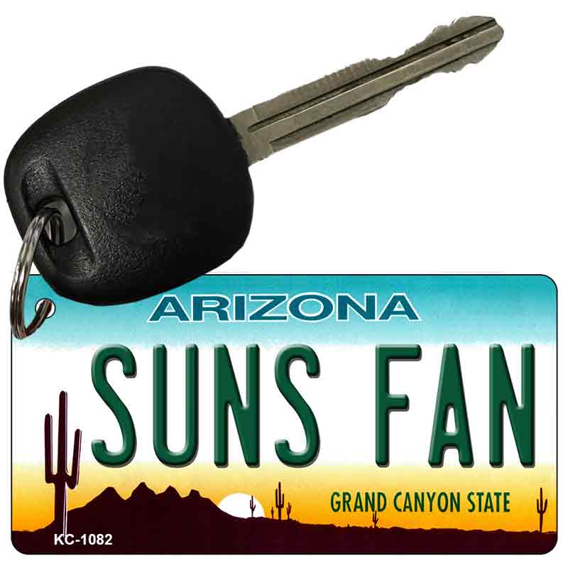 Suns Fan Arizona State License Plate Tag Key Chain KC-1082