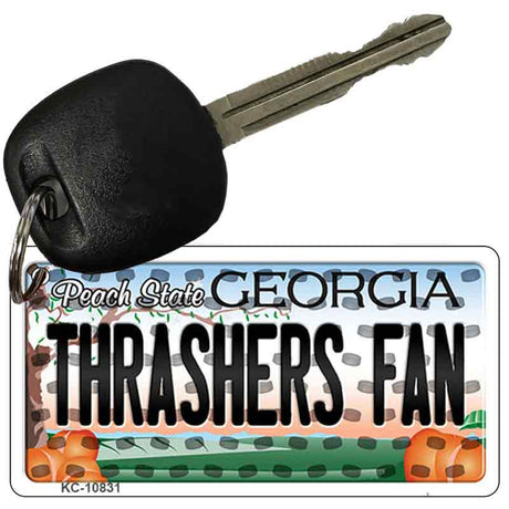 Thrashers Fan Georgia State License Plate Tag Key Chain KC-10831