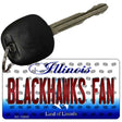 Blackhawks Fan Illinois State License Plate Tag Key Chain KC-10832