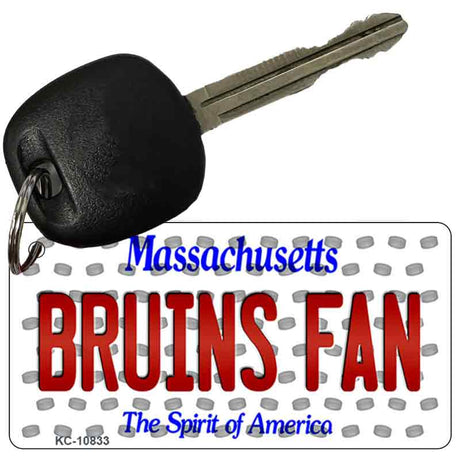 Bruins Fan Massachusetts State License Plate Tag Key Chain KC-10833