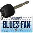 Blues Fan Missouri State License Plate Tag Key Chain KC-10834