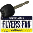 Flyers Fan Pennsylvania State License Plate Tag Key Chain KC-10838