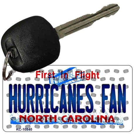 Hurricanes Fan North Carolina State License Plate Tag Key Chain KC-10840