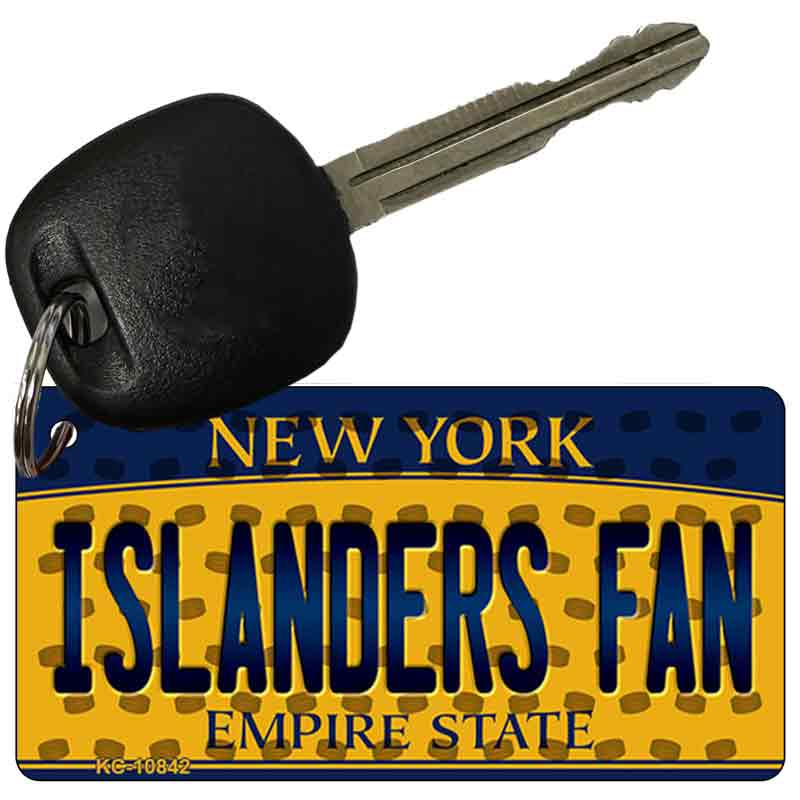 Islanders Fan New York State License Plate Tag Key Chain KC-10842