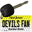 Devils Fan New Jersey State License Plate Tag Key Chain KC-10847