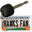 Hawks Fan Georgia State License Plate Tag Key Chain KC-10848