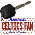 Celtics Fan Massachusetts State License Plate Tag Key Chain KC-10849