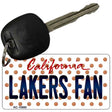 Lakers Fan California State License Plate Tag Key Chain KC-10860