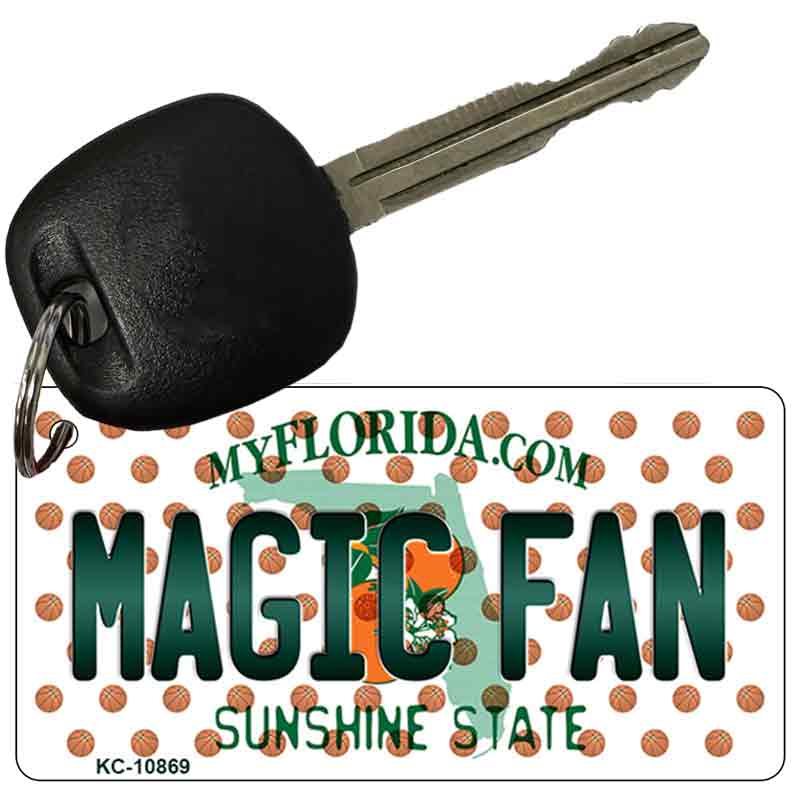 Magic Fan Florida State License Plate Tag Key Chain KC-10869