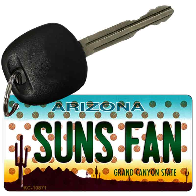 Suns Fan Arizona State License Plate Tag Key Chain KC-10871