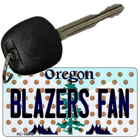 Blazers Fan Oregon State License Plate Tag Key Chain KC-10872