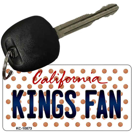 Kings Fan California State License Plate Tag Key Chain KC-10873