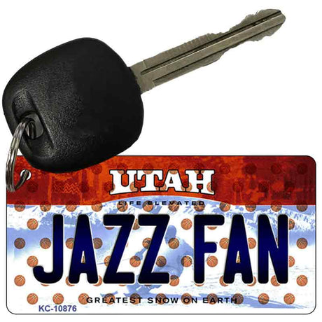 Jazz Fan Utah State License Plate Tag Key Chain KC-10876