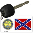 Confederate Flag Tennessee Seal Novelty Metal Key Chain KC-10879