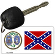 Confederate Flag South Carolina Seal Novelty Metal Key Chain KC-10880