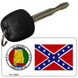 Confederate Flag Alabama Seal Novelty Metal Key Chain KC-10883