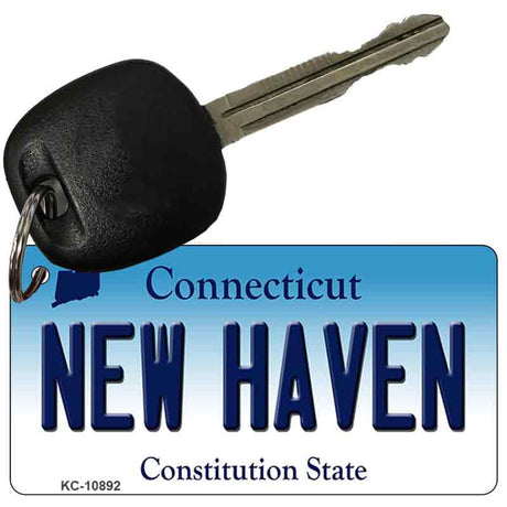 New Haven Connecticut State License Plate Tag Key Chain KC-10892