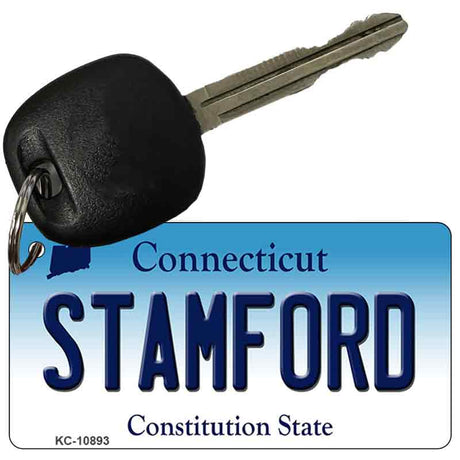 Stamford Connecticut State License Plate Tag Key Chain KC-10893