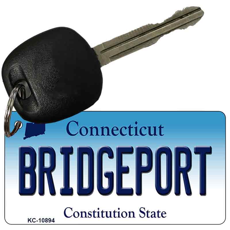 Bridgeport Connecticut State License Plate Tag Key Chain KC-10894