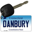 Danbury Connecticut State License Plate Tag Key Chain KC-10897