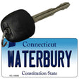 Waterbury Connecticut State License Plate Tag Key Chain KC-10898