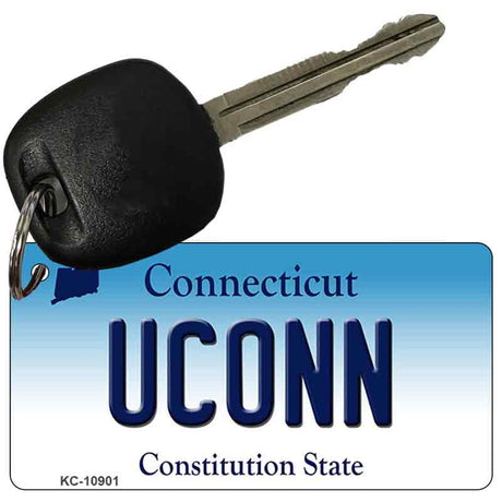 Uconn Connecticut State License Plate Tag Key Chain KC-10901