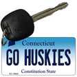 Go Huskies Connecticut State License Plate Tag Key Chain KC-10903