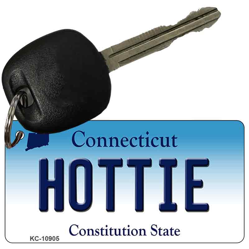 Hottie Connecticut State License Plate Tag Key Chain KC-10905