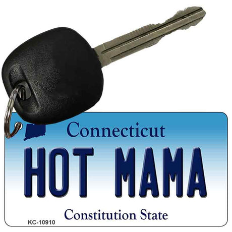 Hot Mama Connecticut State License Plate Tag Key Chain KC-10910