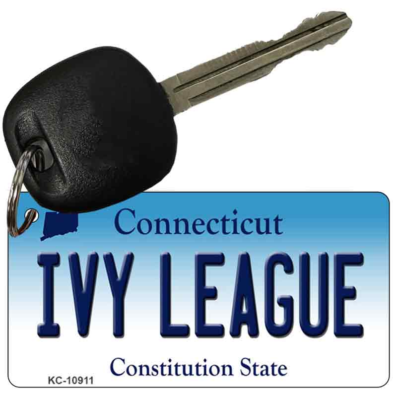 Ivy League Connecticut State License Plate Tag Key Chain KC-10911