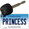 Princess Connecticut State License Plate Tag Key Chain KC-10920