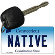 Native Connecticut State License Plate Tag Key Chain KC-10921