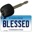 Blessed Connecticut State License Plate Tag Key Chain KC-10922