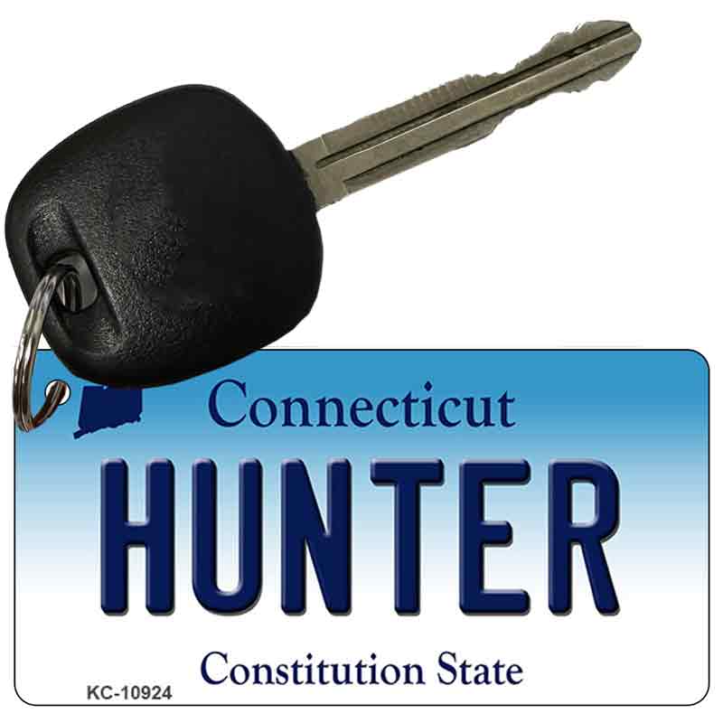 Hunter Connecticut State License Plate Tag Key Chain KC-10924