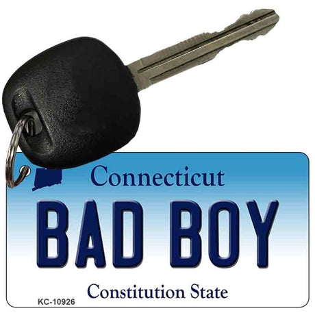 Bad Boy Connecticut State License Plate Tag Key Chain KC-10926