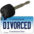 Divorced Connecticut State License Plate Tag Key Chain KC-10933