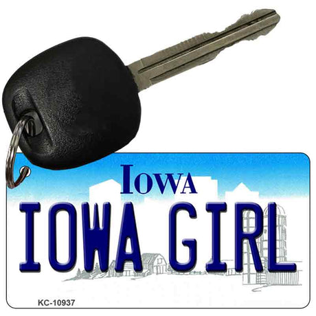 Iowa Girl State License Plate Tag Novelty Key Chain KC-10937