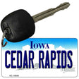 Cedar Rapids Iowa State License Plate Tag Novelty Key Chain KC-10939