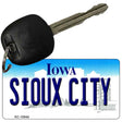 Sioux City Iowa State License Plate Tag Novelty Key Chain KC-10944